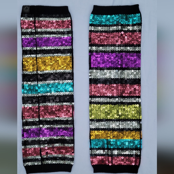 Little Miss matched sequin leg warmers - Picture 1 of 3